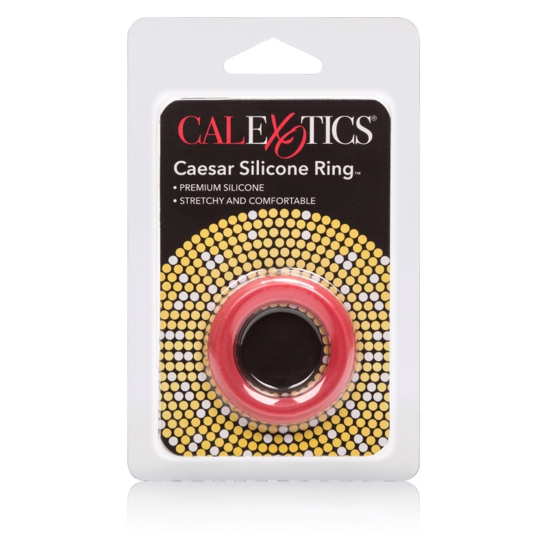 Pierścień-CAESAR SILICONE RINGS RED